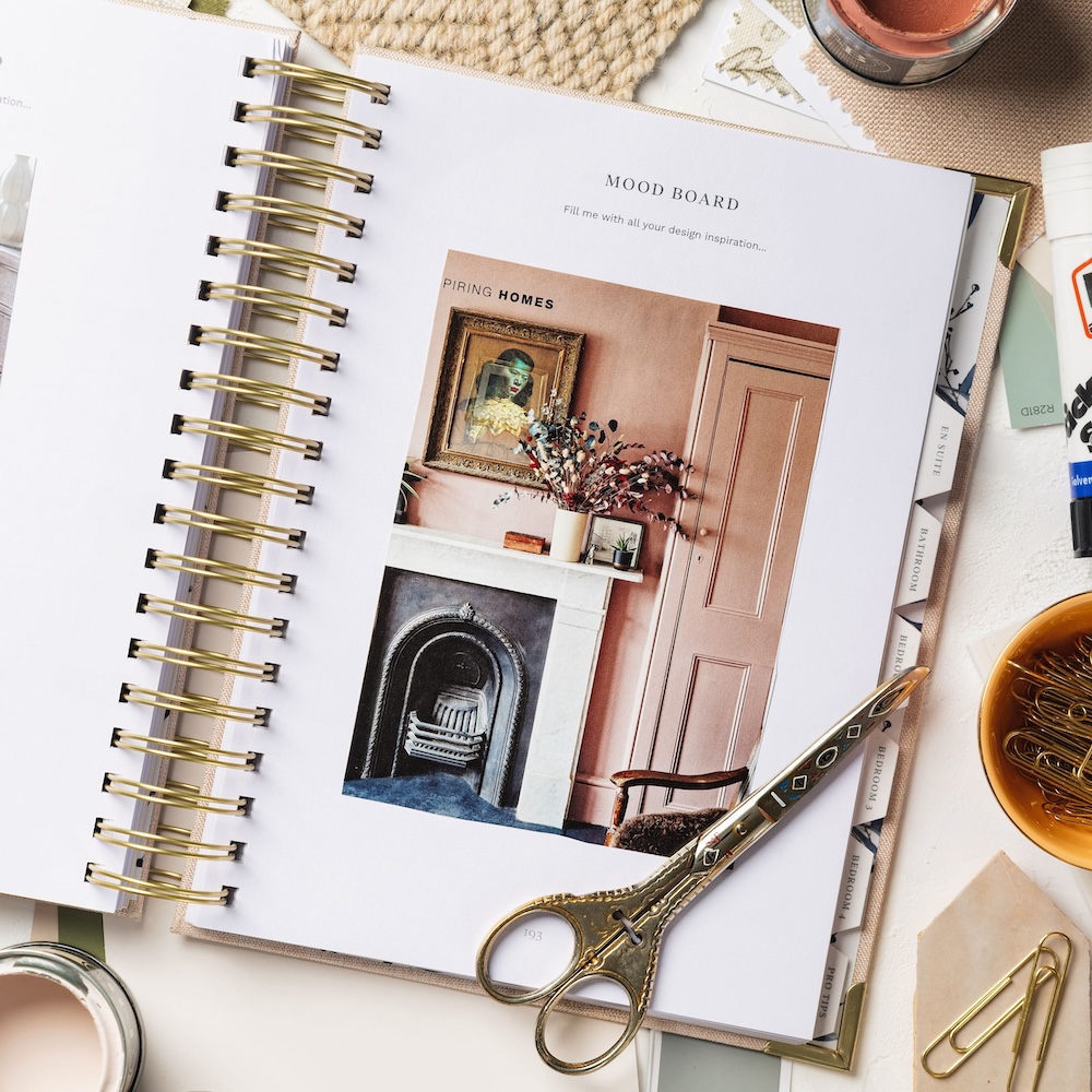 mood board for interior design planner