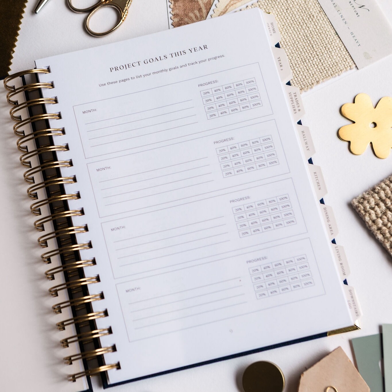 project goals in room by room home planner